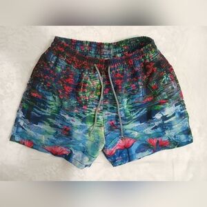 Papua Men's Tropical Floral Swim Board Shorts Size S
